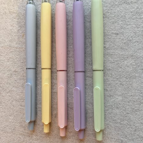 5-pack pastell skrivpennor